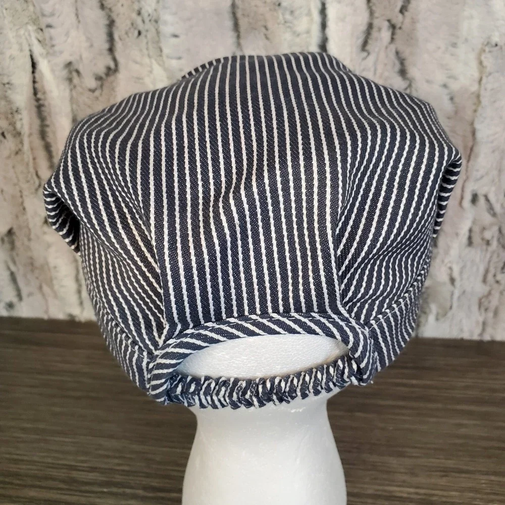 Thomas The Train 2009 'THOMAS' Blue Striped Embroidered Conductor Kids Hat‎ OS